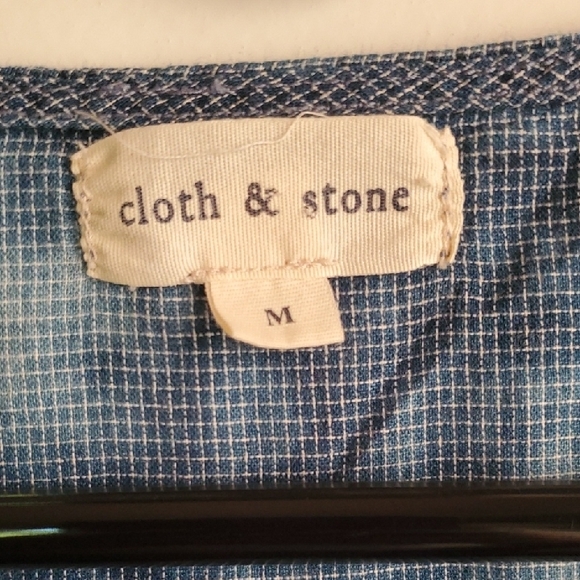 Cloth & Stone Blue Short Sleeve T-Shirt - Picture 2 of 4